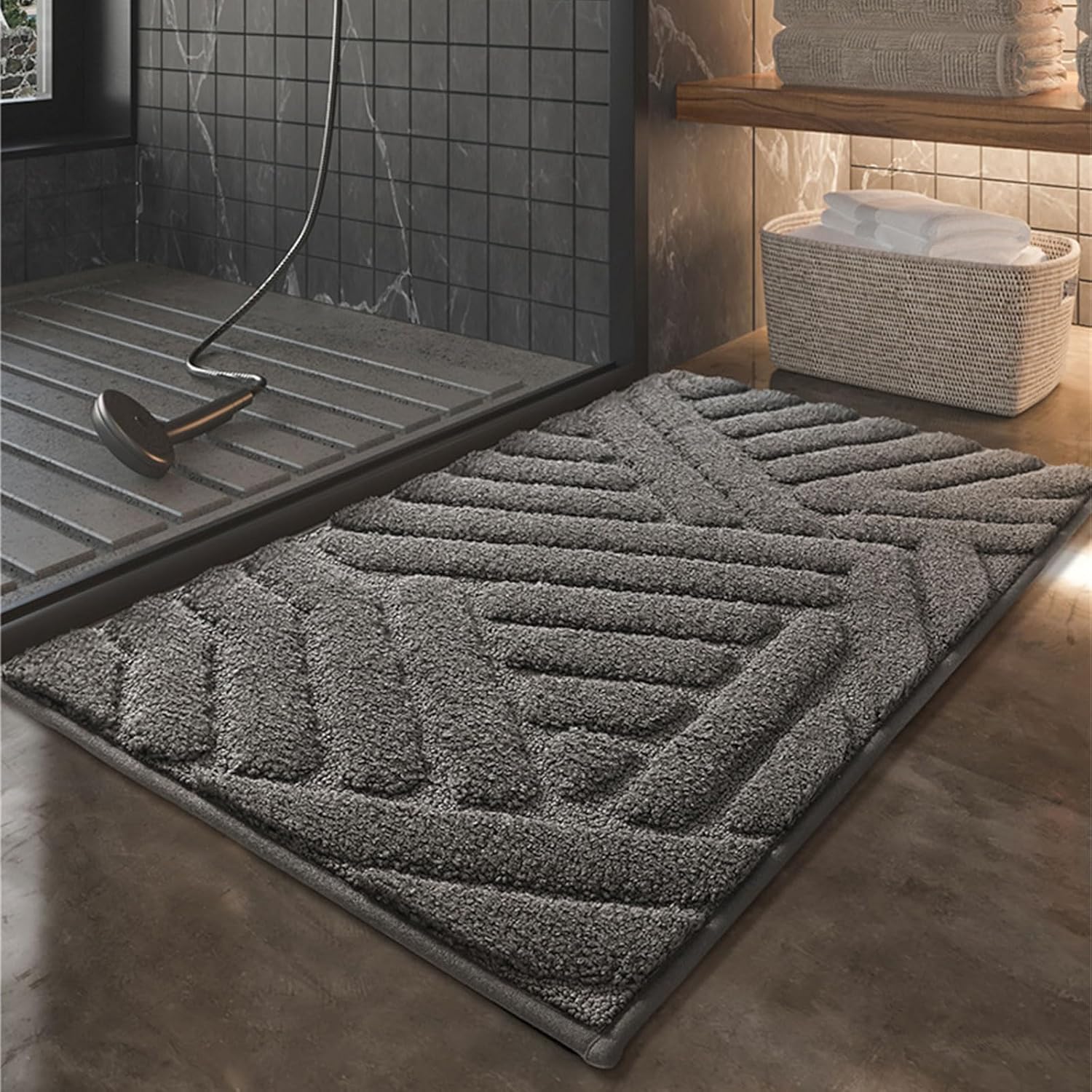 エレガントなバスルームラグ40x60cm 50x80cm 60x90cm柔らかく吸収性の床マット屋内で使用してください滑り止めのバッ