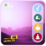 Bucle continuo de ruido rosa 4K con ambiente estable.