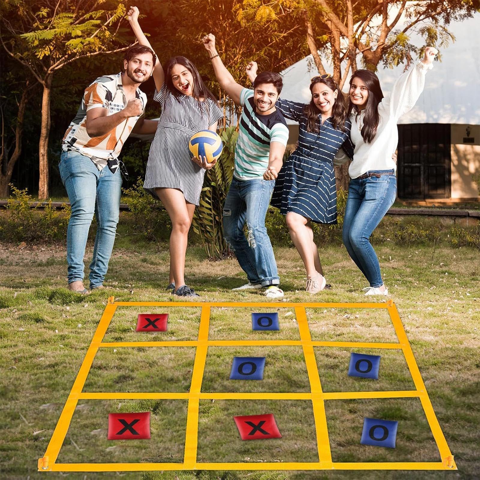 di lancio dei sacchetti Divertente passatempo interattivo Cornhole per | da esterno di lancio dei sacchetti per giardino, spiaggia, campeggio, feste, bambini e adulti