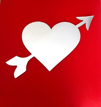 Bosphorus Mirrored Wall Ornament (sticker) Heart Shaped