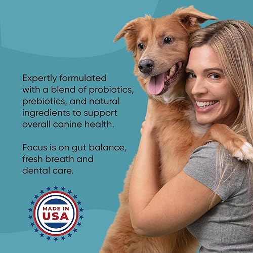 Miniatura 8 de Avery's Holistic Paws Golosinas dentales probióticas para perros, limpieza de dientes de perro, salud intestinal, refresca el aliento, 23