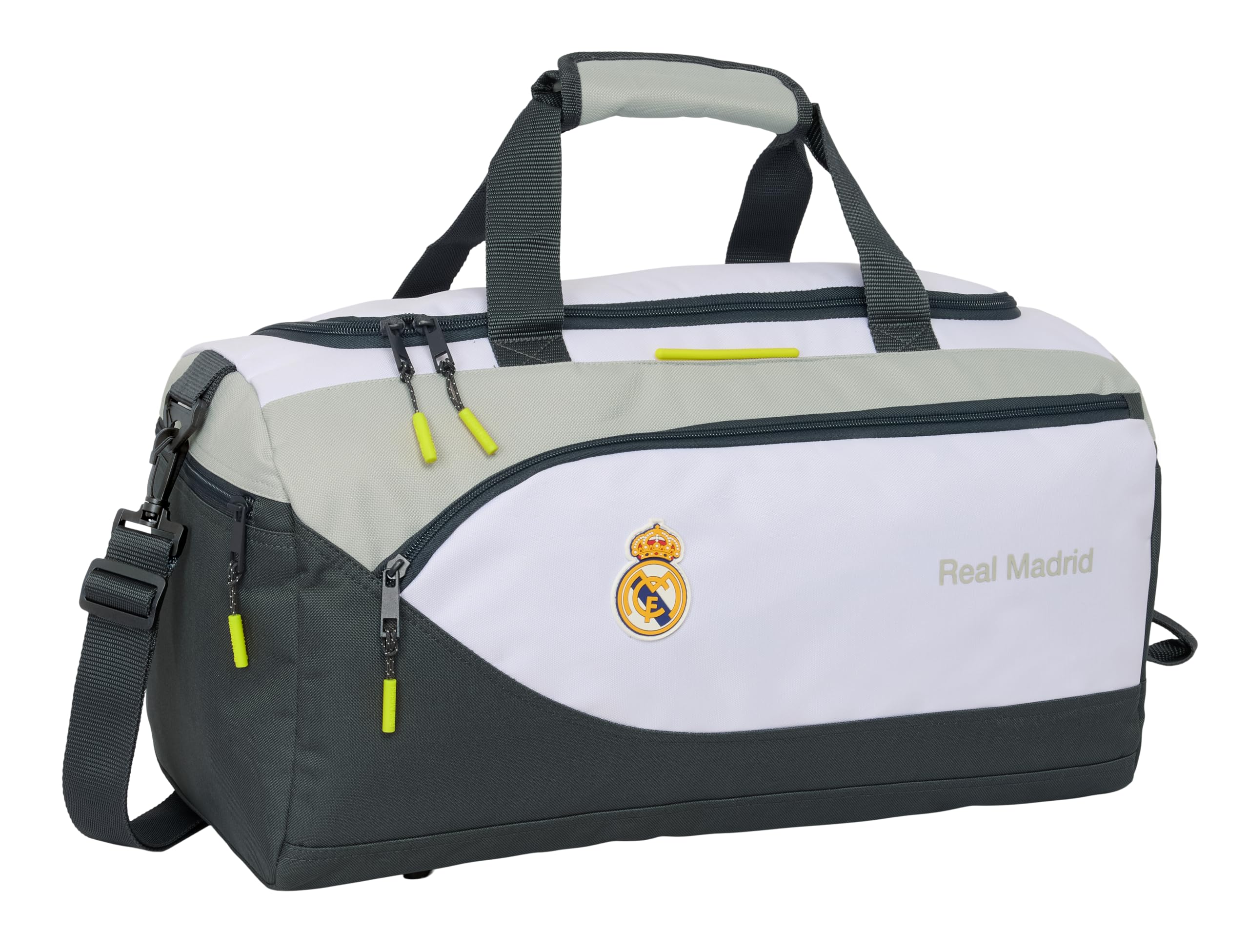 Real Madrid EQUIPACIÓN 25/26 - Bolsa de Deporte, Mochila, Ideal para Niños de Diferentes Edades, Cómoda y Versátil, Calidad y Resistencia, 50x25x25 cm