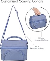 Vista 5 de Bolsa de almuerzo prémium Bentgo® duradera y aislada, con bolsillo exterior con cremallera, bolsillo interior de malla, correas acolchadas
