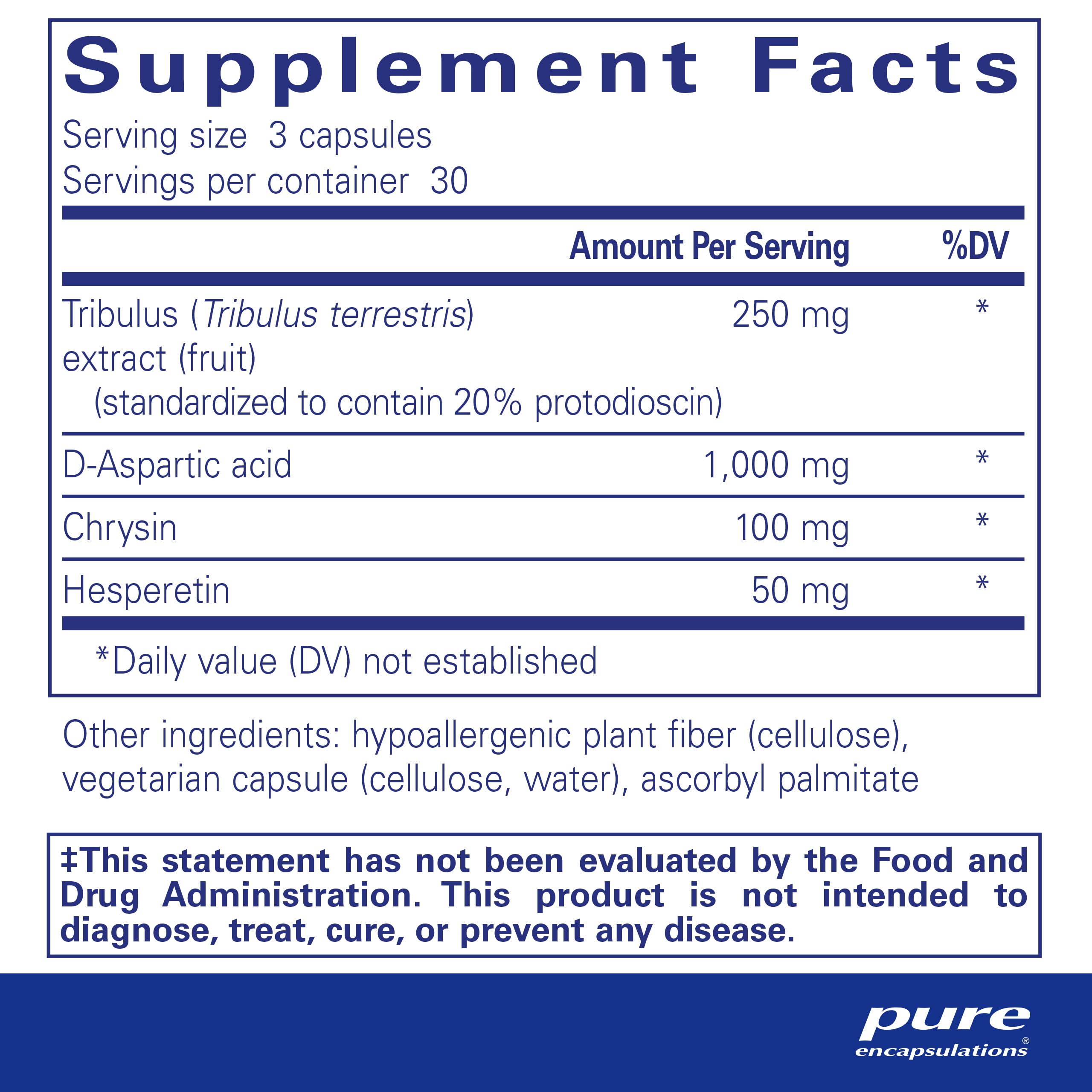 Pure Encapsulations Tribulus Formula | Hypoallergenic Supplement to Support Testosterone Balance* | 90 Capsules