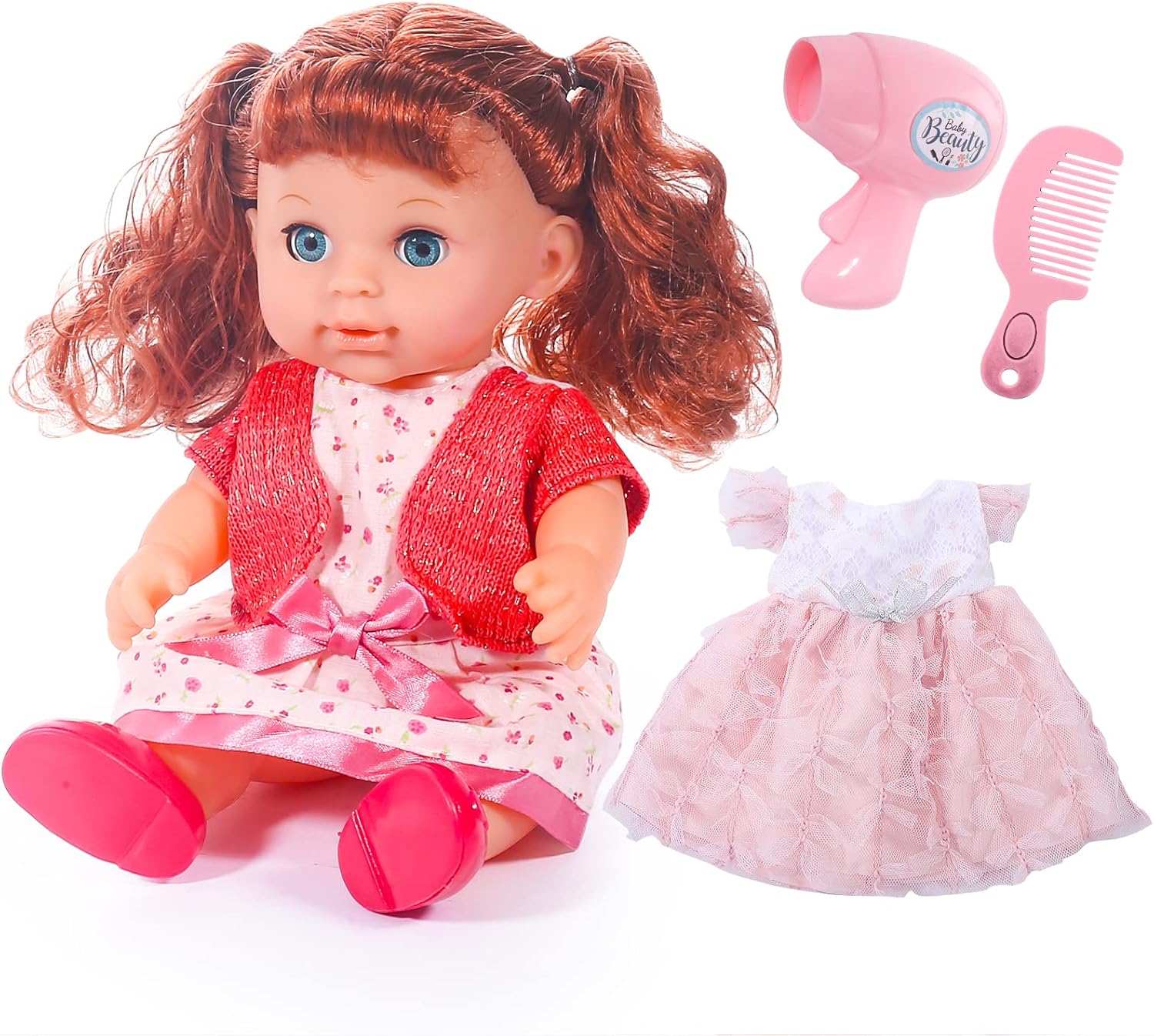 deAO Baby Doll Toys Girl Doll DressUp Doll Toy Set baby dolls for