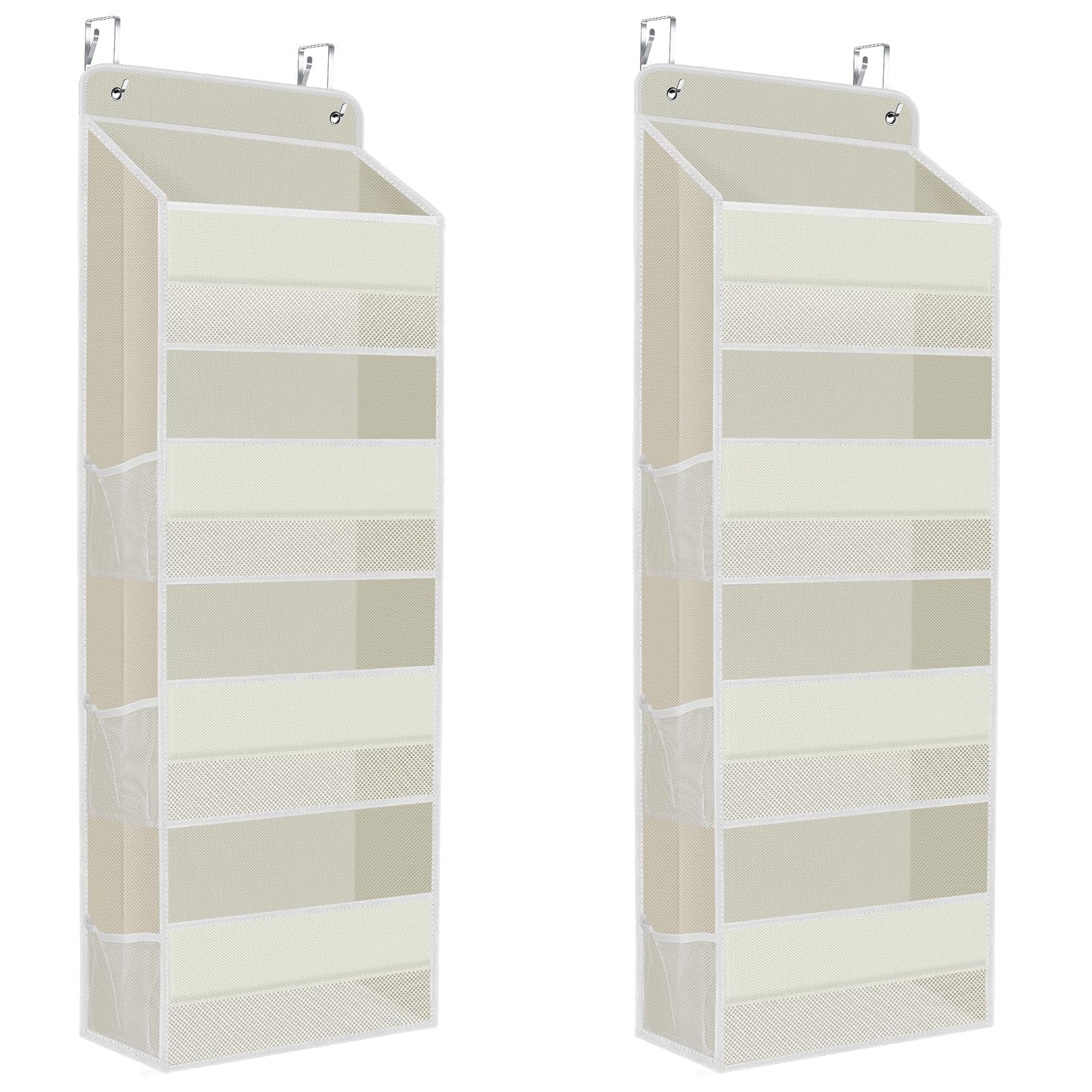 2 Pcs Over The Door Organizer Large Capacity Hanging Storage Room Organizer