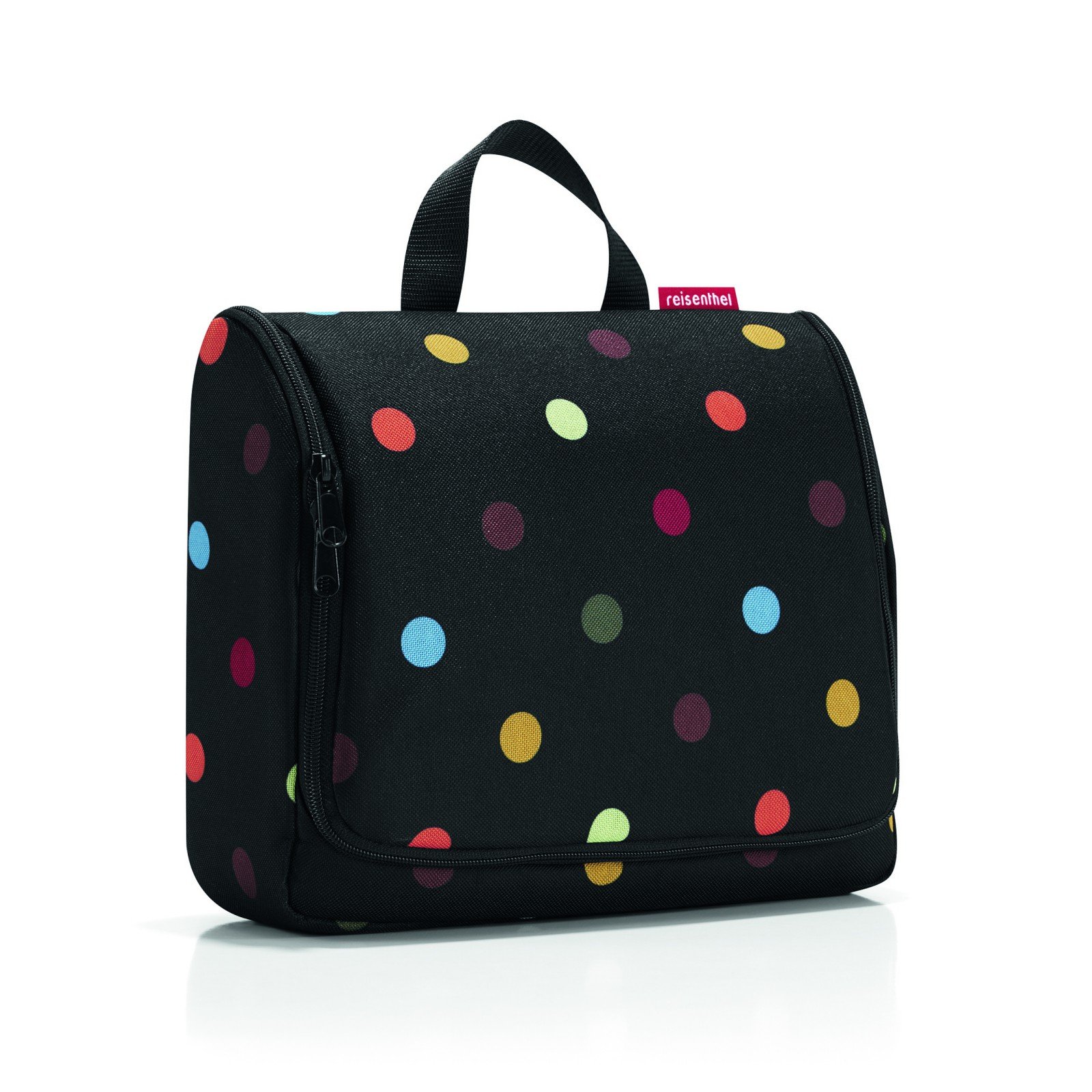 reisenthel toiletbag XL dots Maße: 28 x 25 x 10 cm / Maße: 28 x 59 x 9 cm expanded / Volumen: 4 l