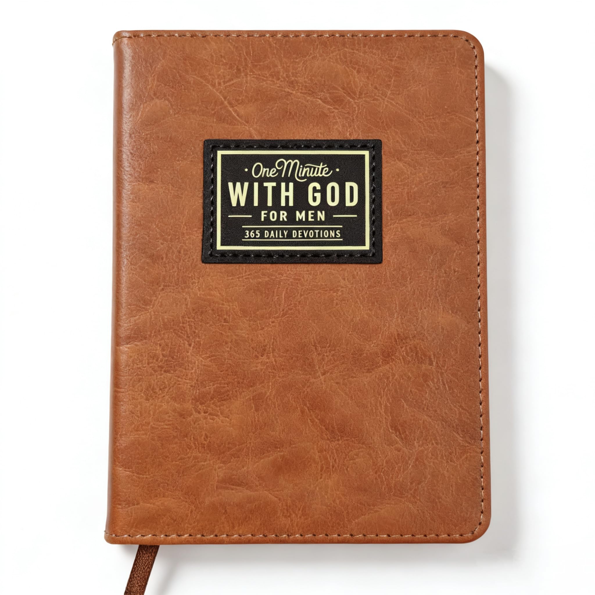 seyobo 2026 One Minute with God Daily Devotional for Men, 365-Day Christian Prayer Journal with Bible Verses, Premium Leather Hardcover, Faith Gift for Dad Husband Pastor, Spiritual Growth