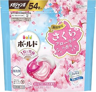 Bold ボールド 洗濯洗剤 ジェルボール 4in1 さくらフローラル 詰め替え 54個 [大容量]