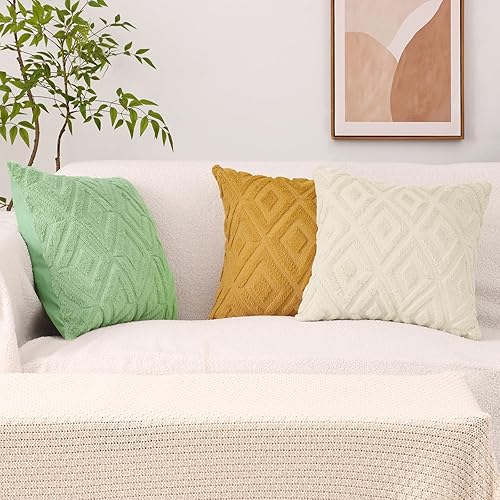 Miniatura 4 de Pallene Juego de 2 fundas de almohada de piel sintética suave para otoño, de 20 x 20 pulgadas, fundas decorativas de lana afelpada para sofá, cama,