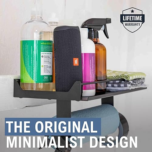 Miniatura 2 de StoreYourBoard Soporte de pared para toallas de papel con estante de garaje, estantería de pared de garaje resistente y estantes utilitarios para