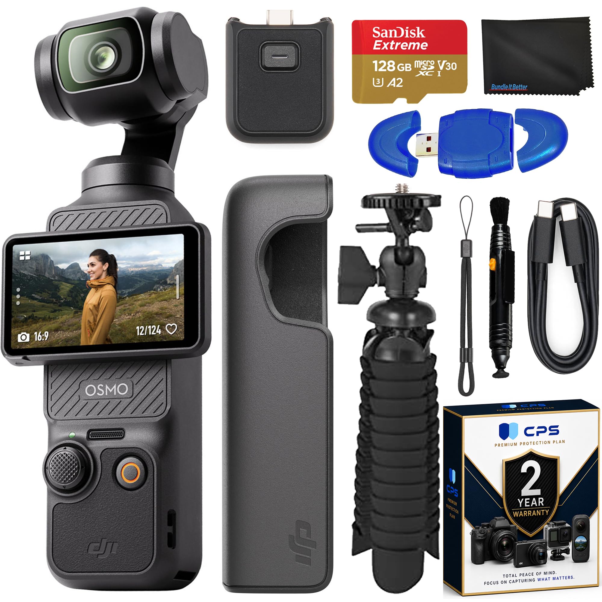 DJI Osmo Pocket 3, Vlogging Cameras with 1'' CMOS & 4K/120fps Vlog
