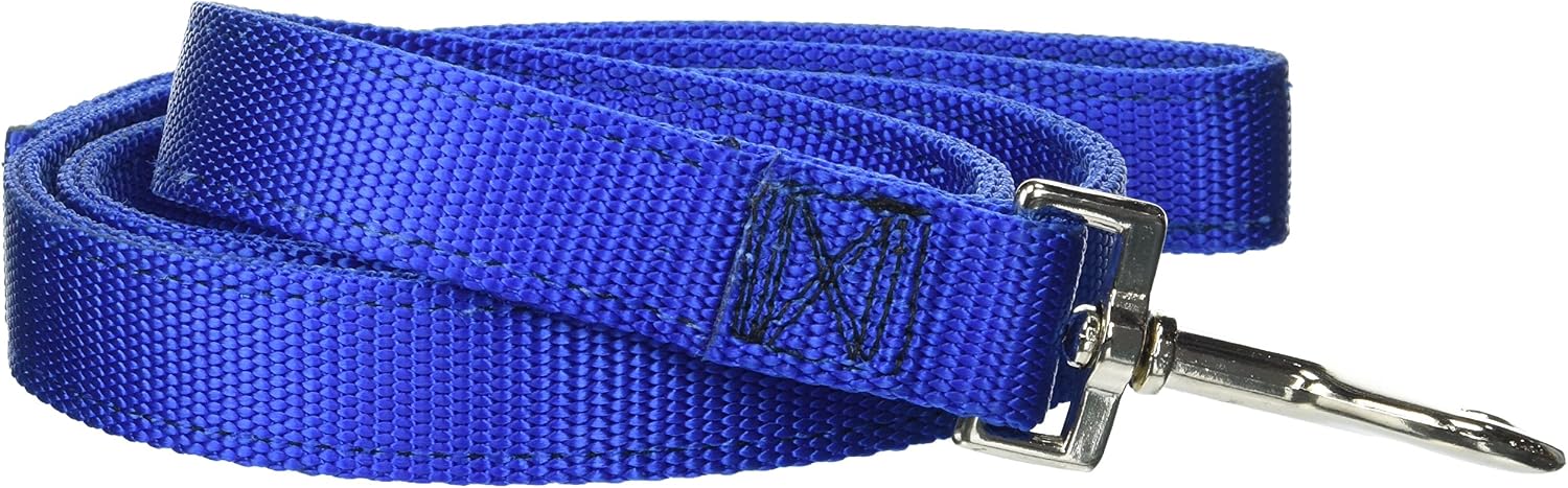1in x 4ft Dbl Lead Dog Leash Blue By Majestic Pet Products