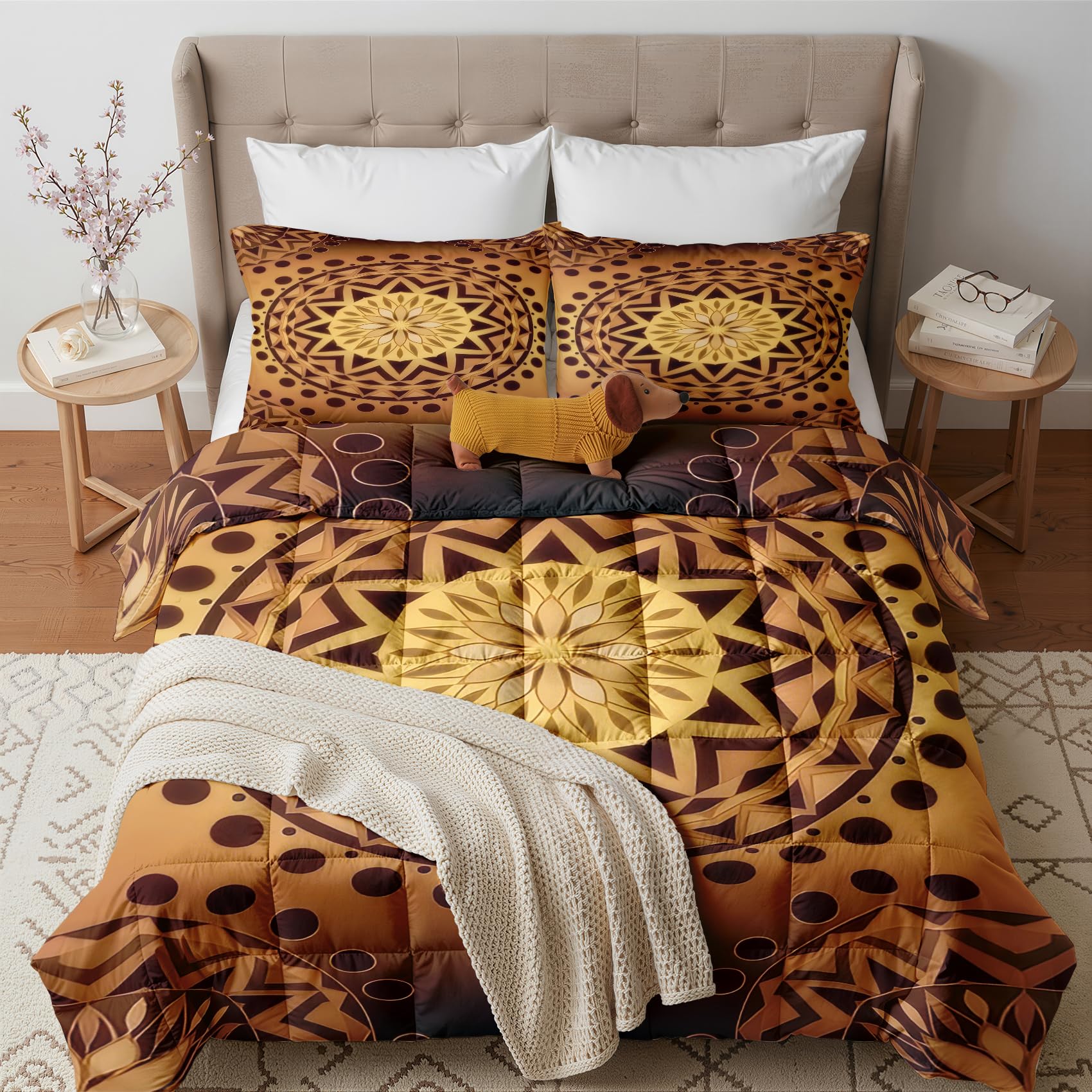 GEDAEUBA Mandala Duvet Super King Size 10.5 Tog