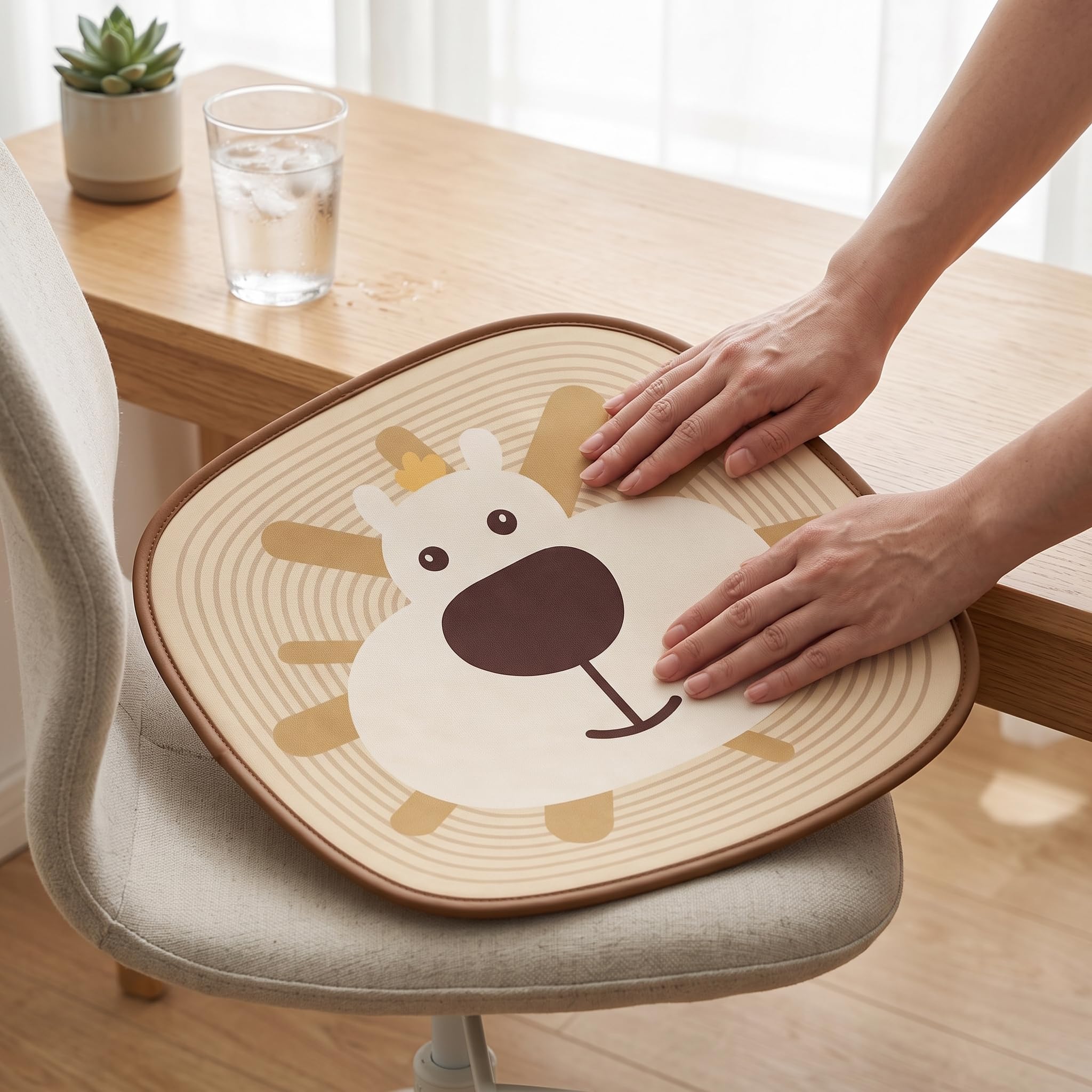 Cuscino per Sedie da Ufficio, Cuscino Interno Antiscivolo 40x40cm, per il comfort