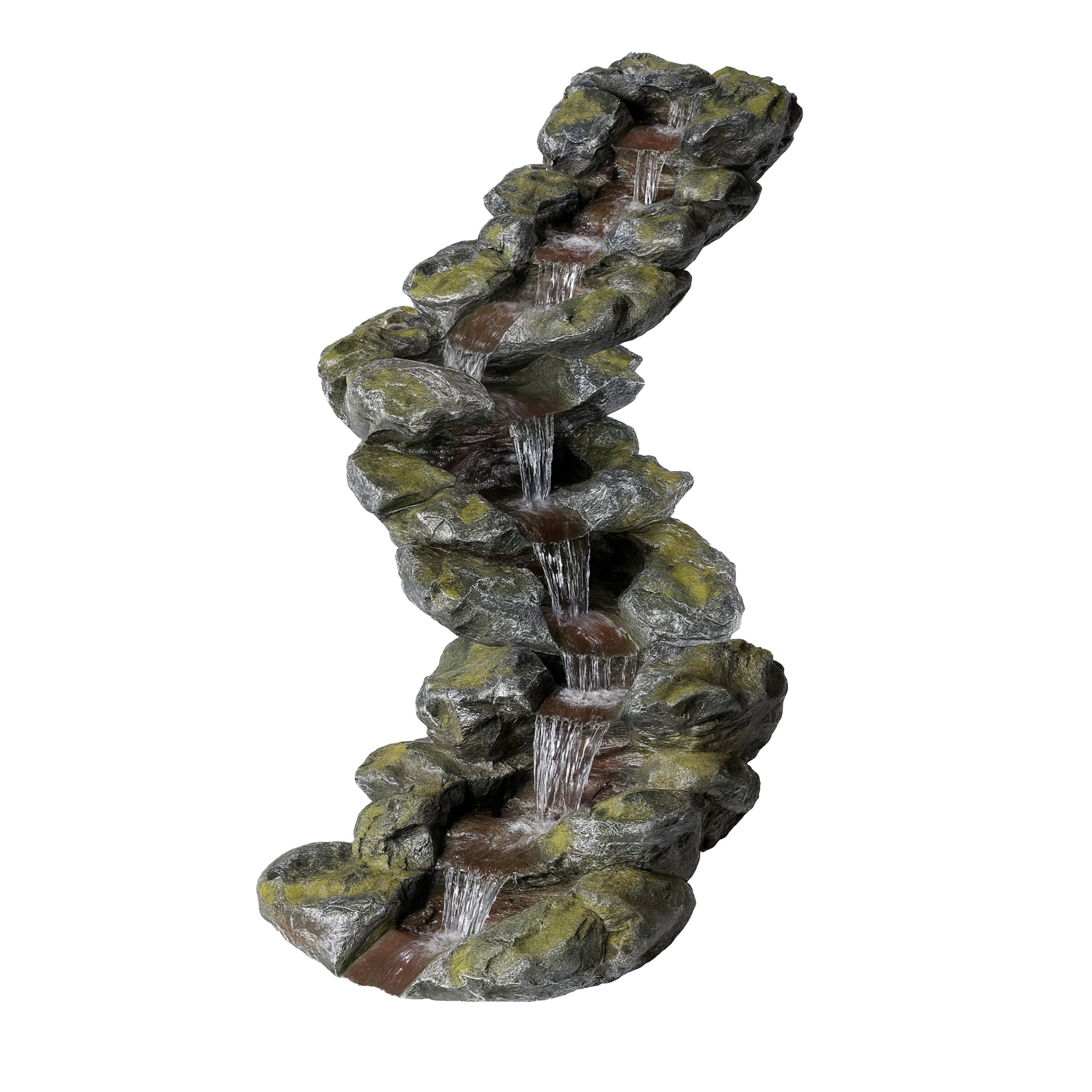Köhko Prolongation de ruisseau incliné avec mousse, cascade extensible pour bassin de jardin 14005M