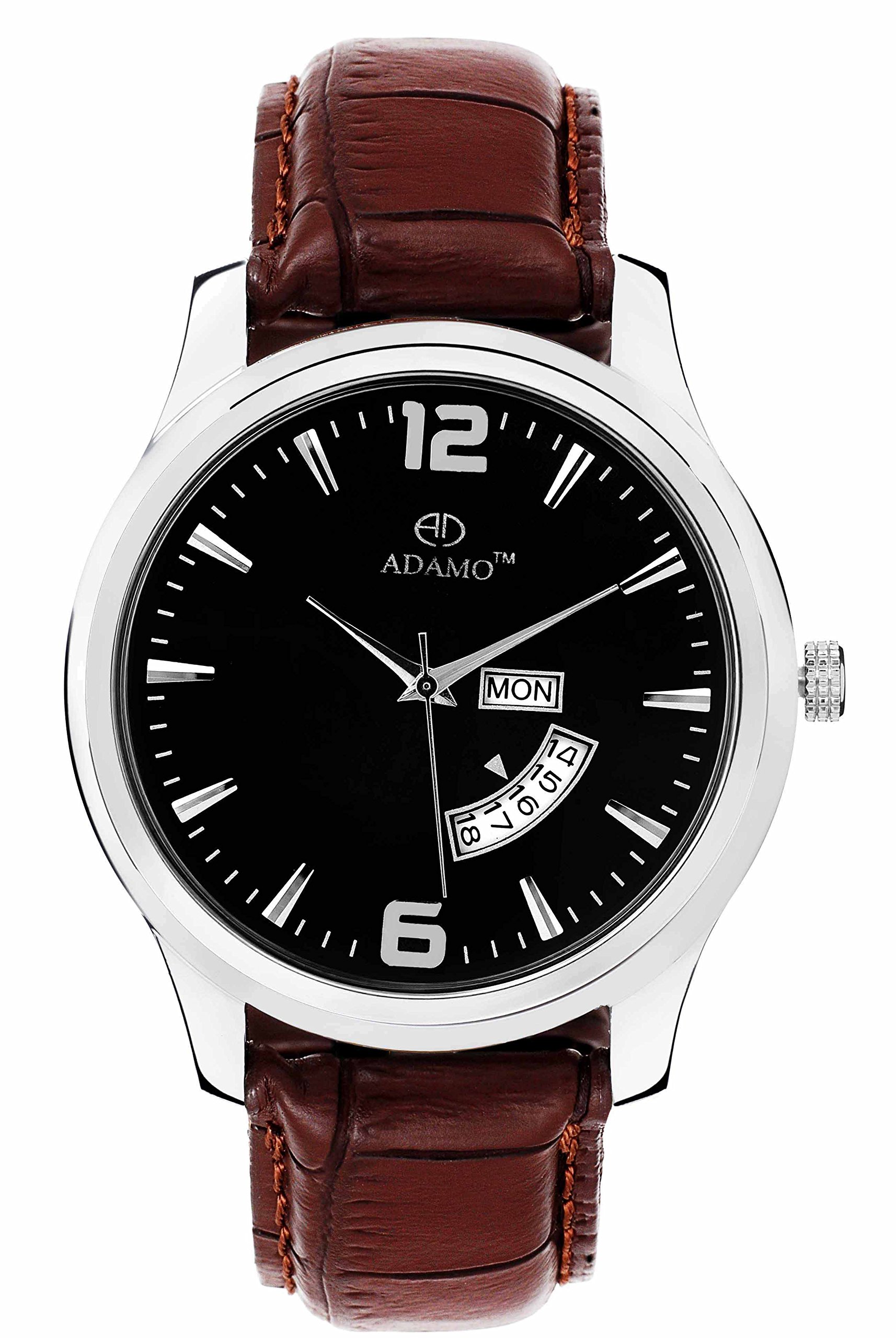 ADAMO Designer Black Dial Men's & Boy's Watch AD65BR02