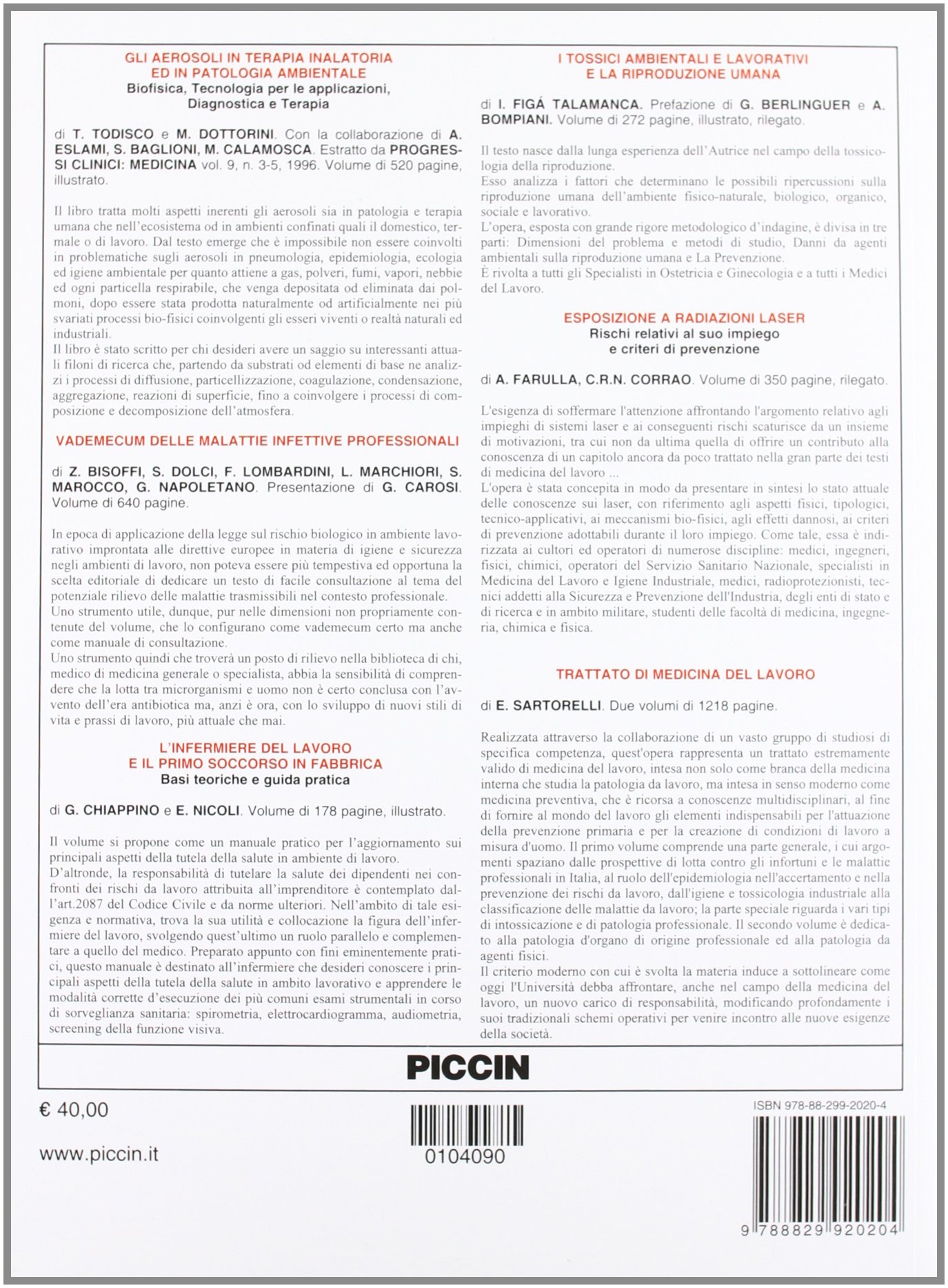 Manuale di medicina del lavoro e igiene industriale