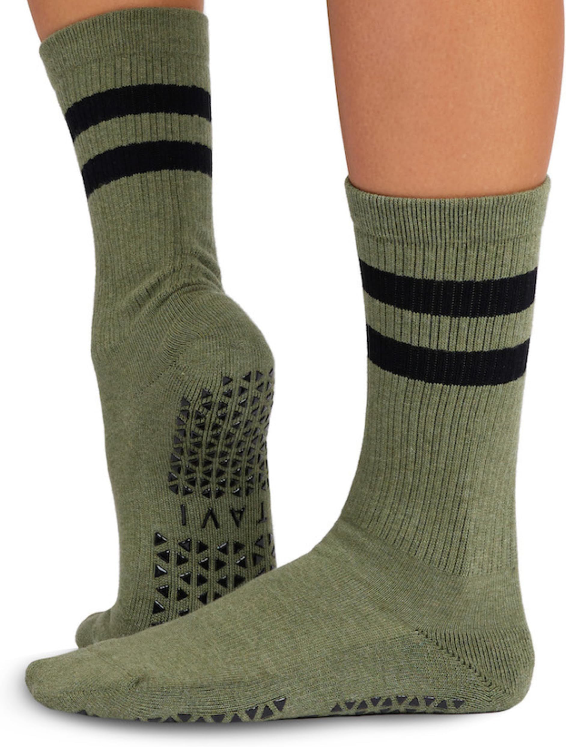 Kai Crew Grip Socks for Women - Pilates Socks with Non-Slip Grips, Arch Support - Wear for Yoga, Barre, Studio Workouts