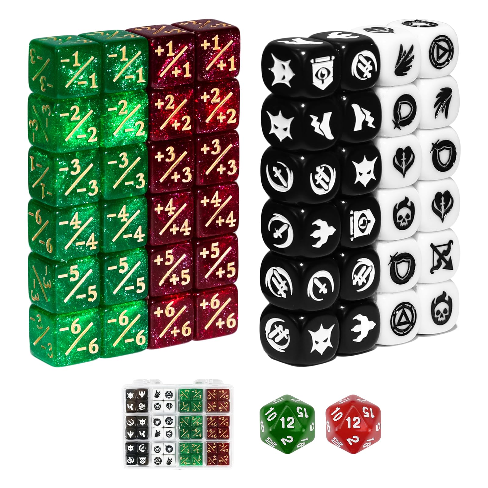 Amazon.co.jp: FourDragons 50個 12mm MTGアイコン機能 キーワード