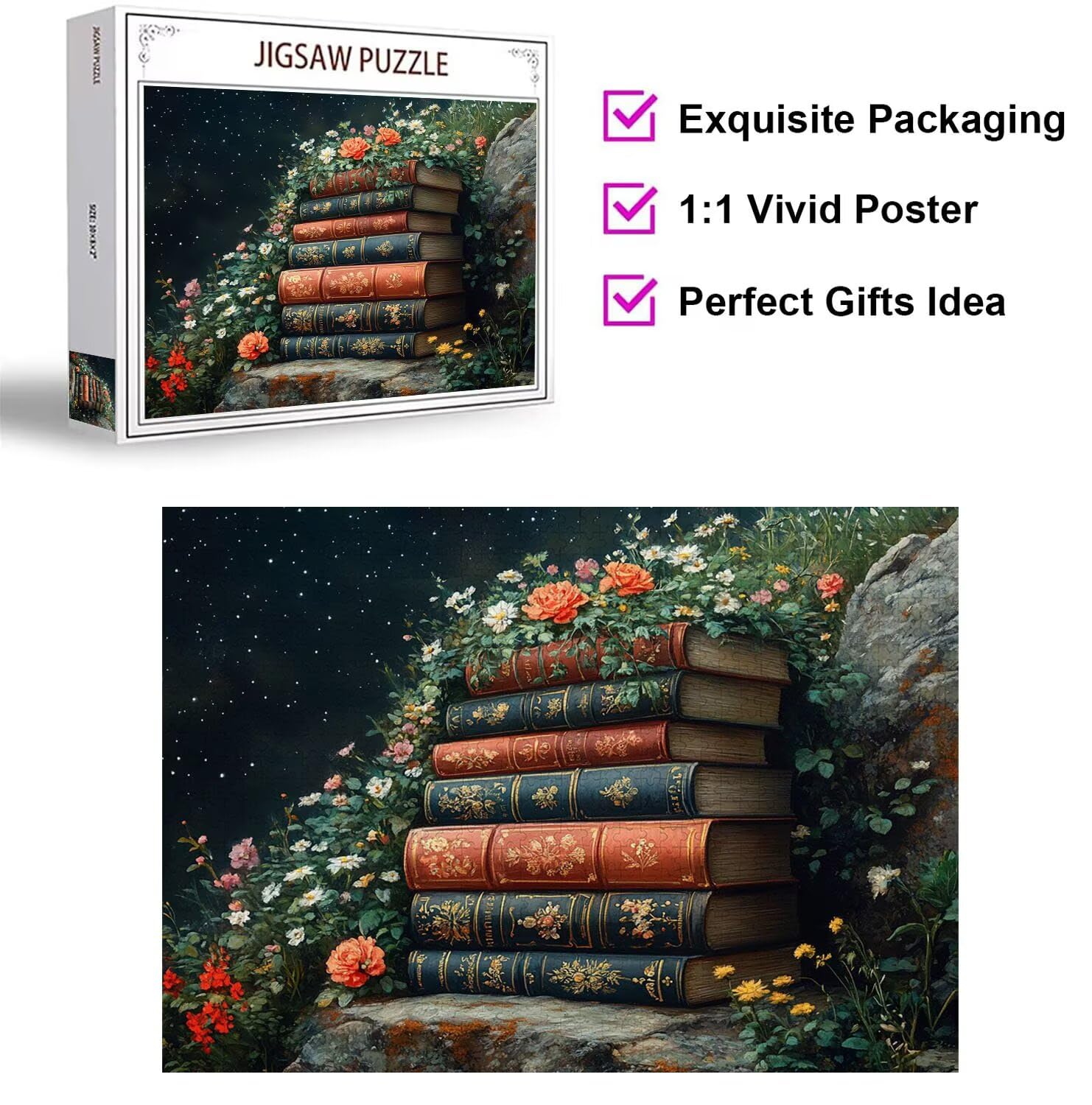 Puzzle 4000 Teile Buch Herausforderndes Klassische Puzzles, n-750