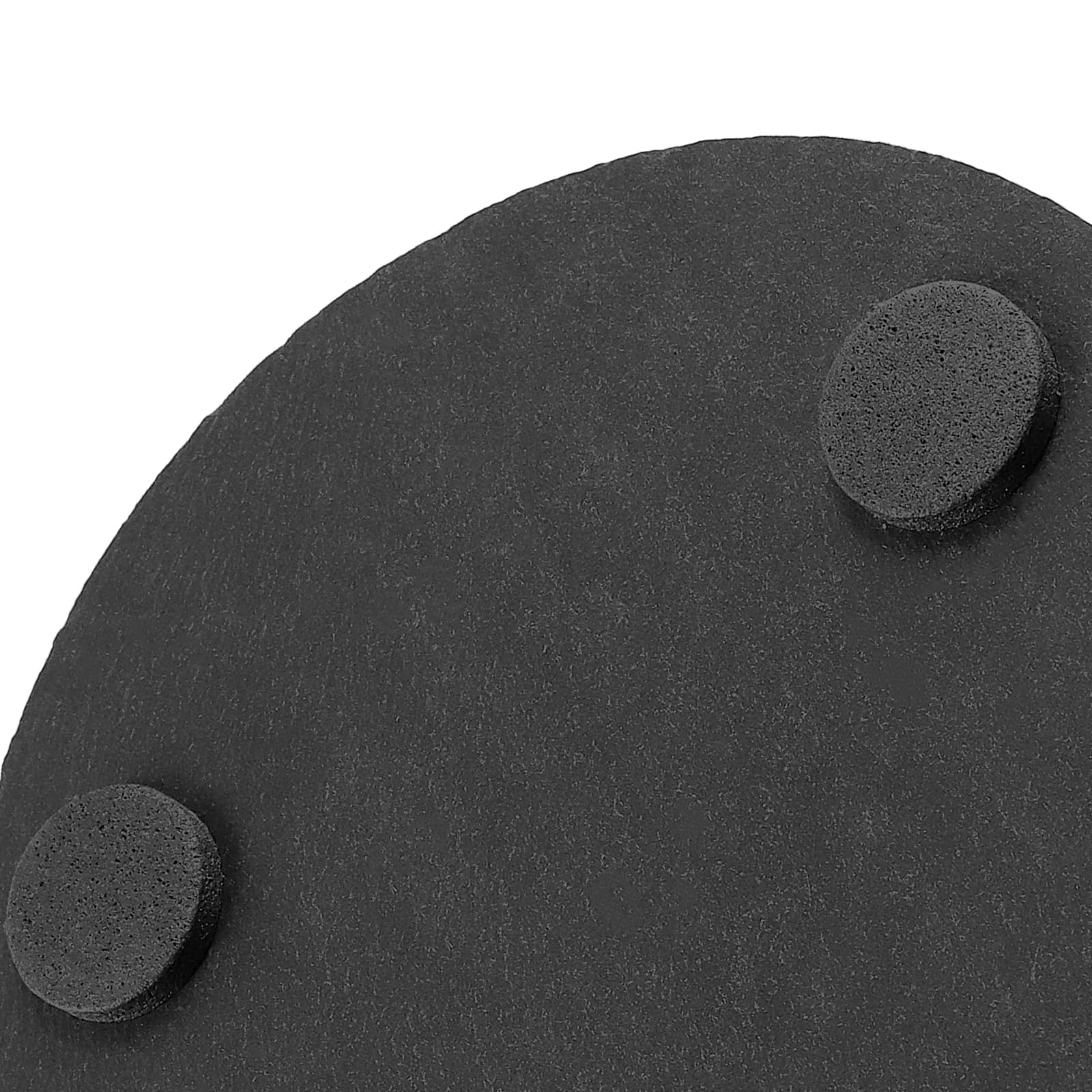 KEILEOHO Set di 30 sottobicchieri rotondi in ardesia, 10 cm, rotondi, in ardesia, per bicchieri, bicchieri in ceramica, colore nero