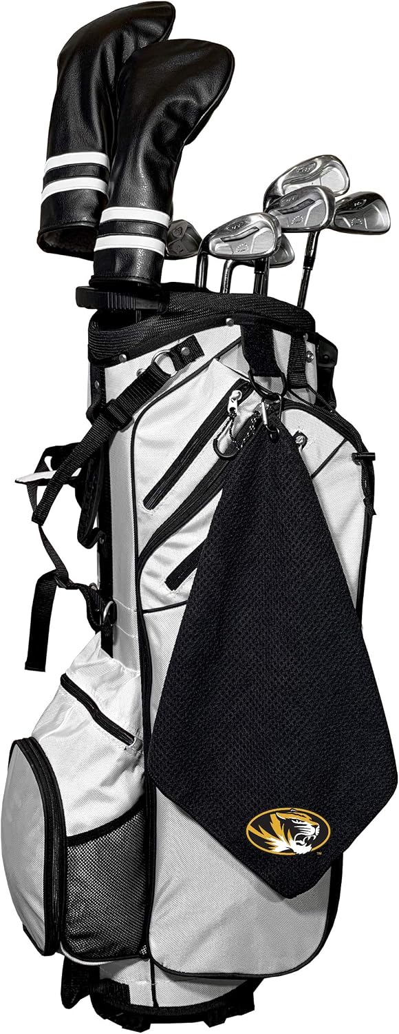 Team Golf NCAA Missouri Tigers Microfiber Golf Towel, 15x15 (Multicolor)