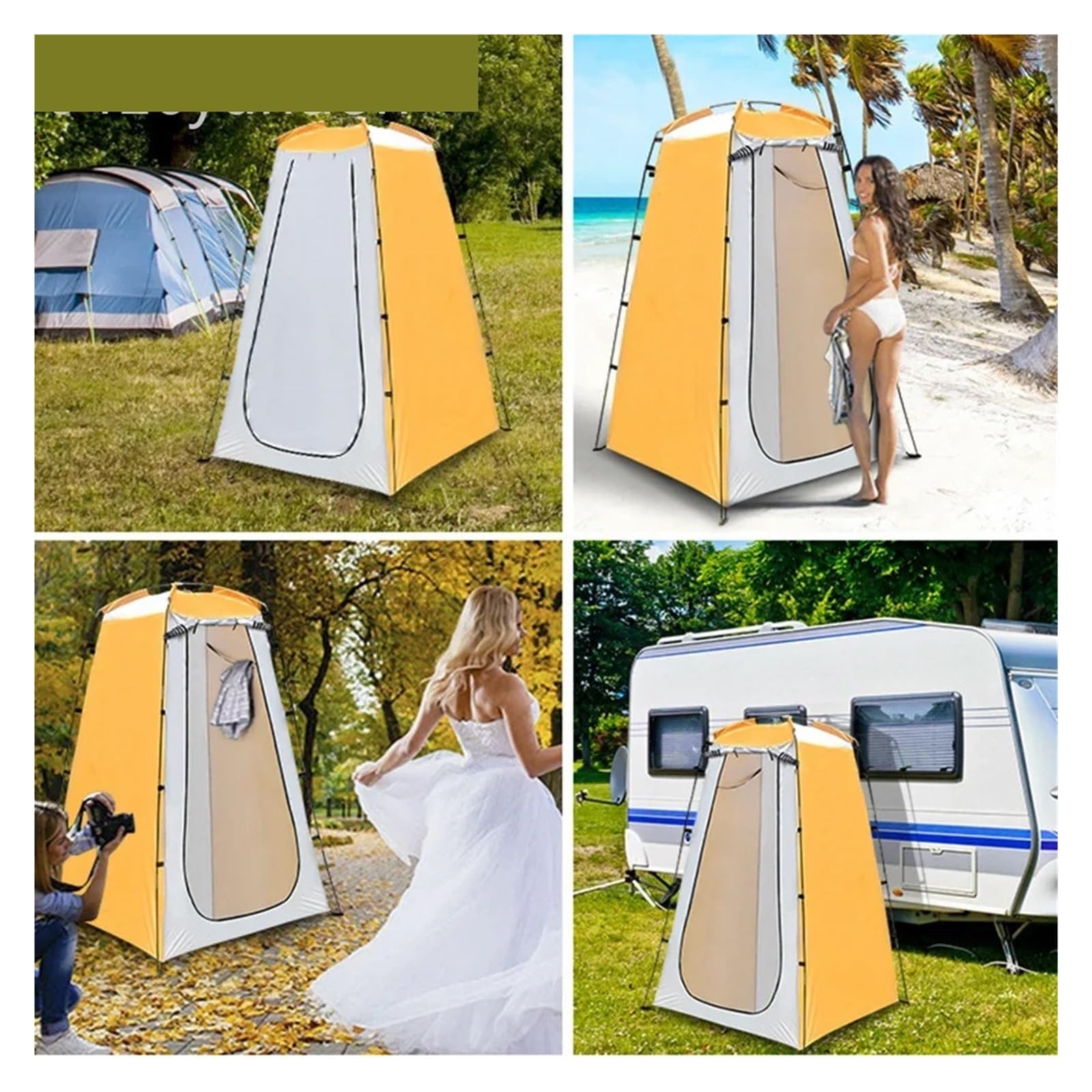 Duschzelt für Camping, Tragbares Duschzelt Pop Up Outdoor Mehrfarbig