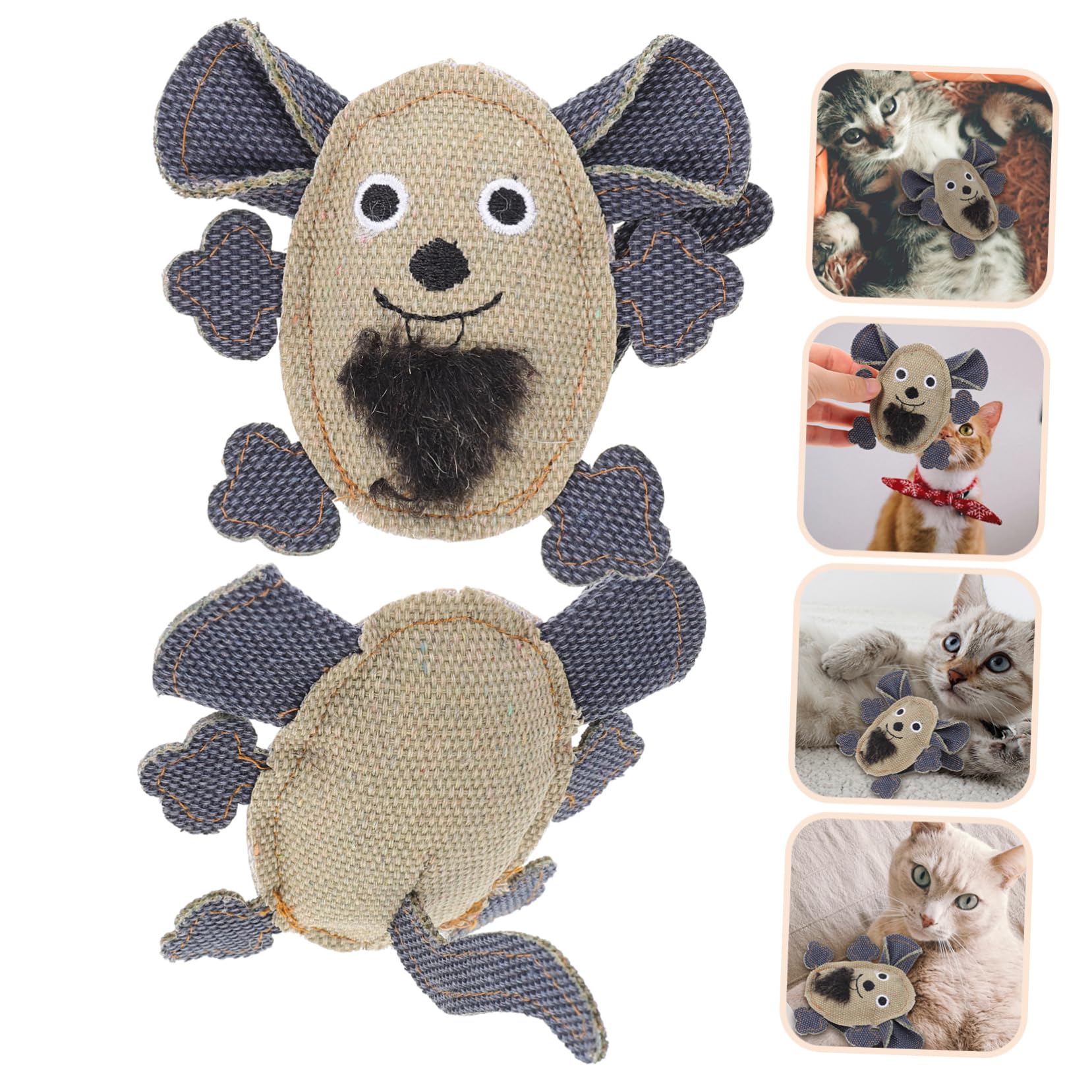 FRCOLOR 10stücke Katzenspielzeug Aus Atmungsaktivem Material Interaktive Mäuse Mit Katzenminze Langlebig Und Ansprechend Zur Unterhaltung Von Kätzchen Bekämpfung Von Langeweile