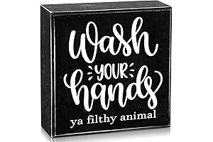 Wash Your Hands Ya Filthy Animal Vintage Sign
