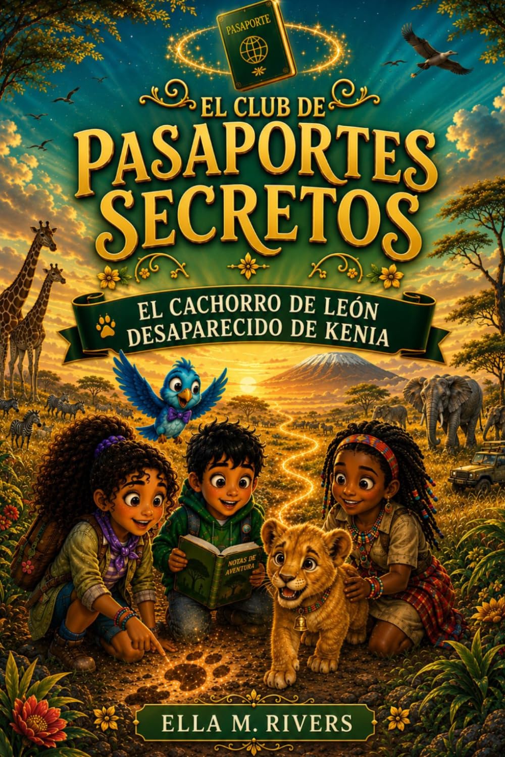 EL CLUB DE PASAPORTES SECRETOS: El cachorro de león desaparecido de Kenia