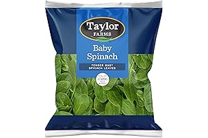Taylor Farms Organic Baby Spinach: 6oz of Freshness!