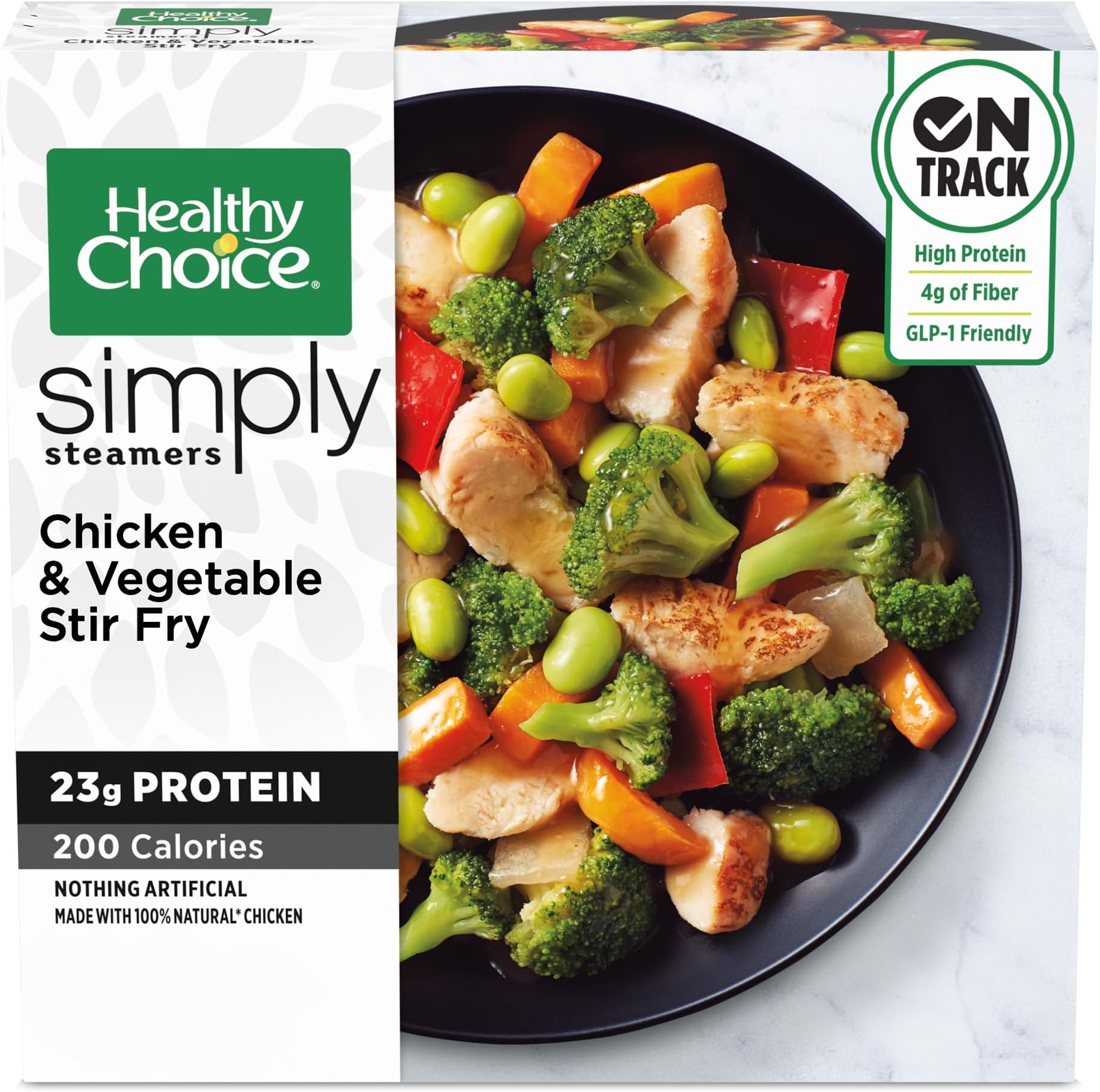 Healthy Choice Simply Steamers Chicken & Vegetable Stir Fry, Frozen Meal, 9.25 oz.