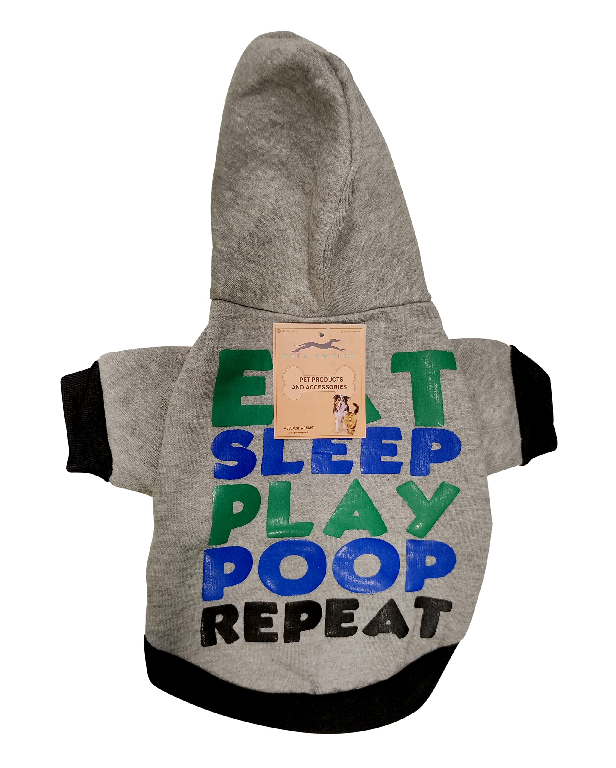 Pets Empire Dog Cat Hoodie Sweatshirt Winter Pet Clothes Dogs Coat Jacket Dogs Pets Clothing Suit 1 Piece (Pattern May Vary) (12 Inch, Grey) (B09P4ZFBFT) Amazon Price History, Amazon Price Tracker