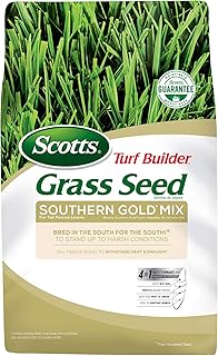 Scotts Turf Builder Grass Seed Southern Gold Mix for Tall Fescue Lawns to Stand Up to Harsh Conditions, 40 lbs.