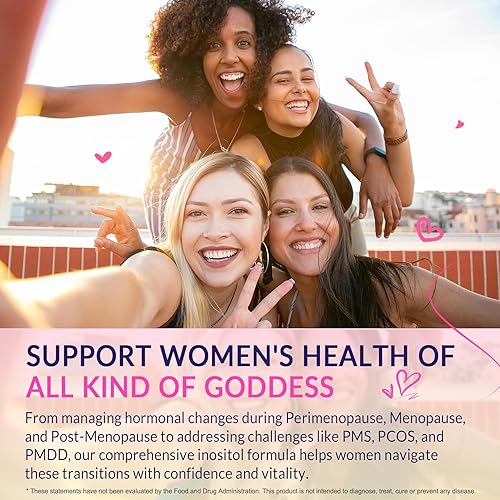 Miniatura 7 de Myo-inositol y D-Chiro Inositol, equilibrio hormonal para mujeres  Gomitas de inositol sin azúcar con Omega 3, MTHF Folato, Vitamina D3, B12,