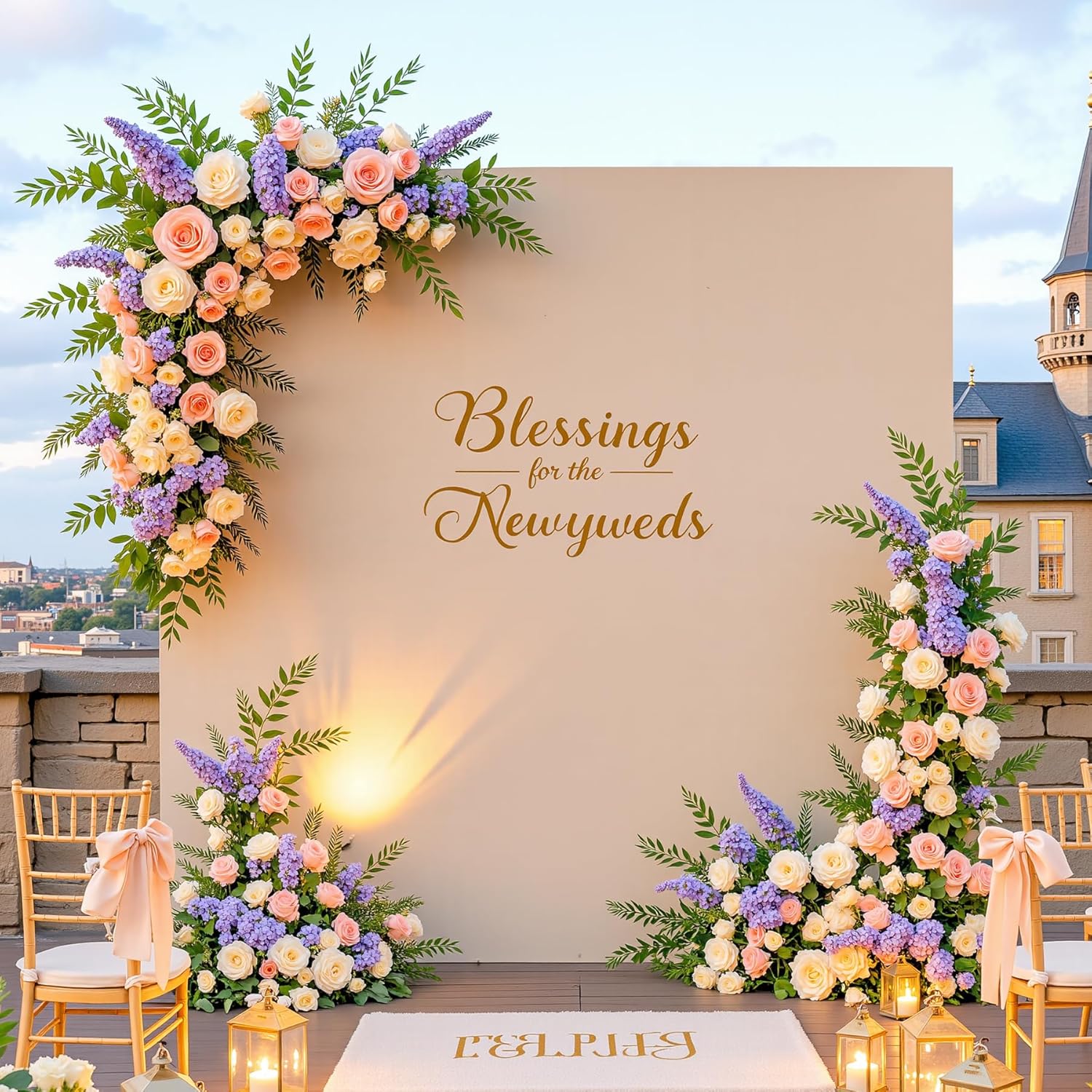 6.6FT x 6.6FT Nude Square Arch Backdrop Cover Spandex Fitted Wedding Arch Covers Stretchy Backdrop for Baby Shower Birthday Party Bridal Shower Ceremony Photo Photography Background Decorations