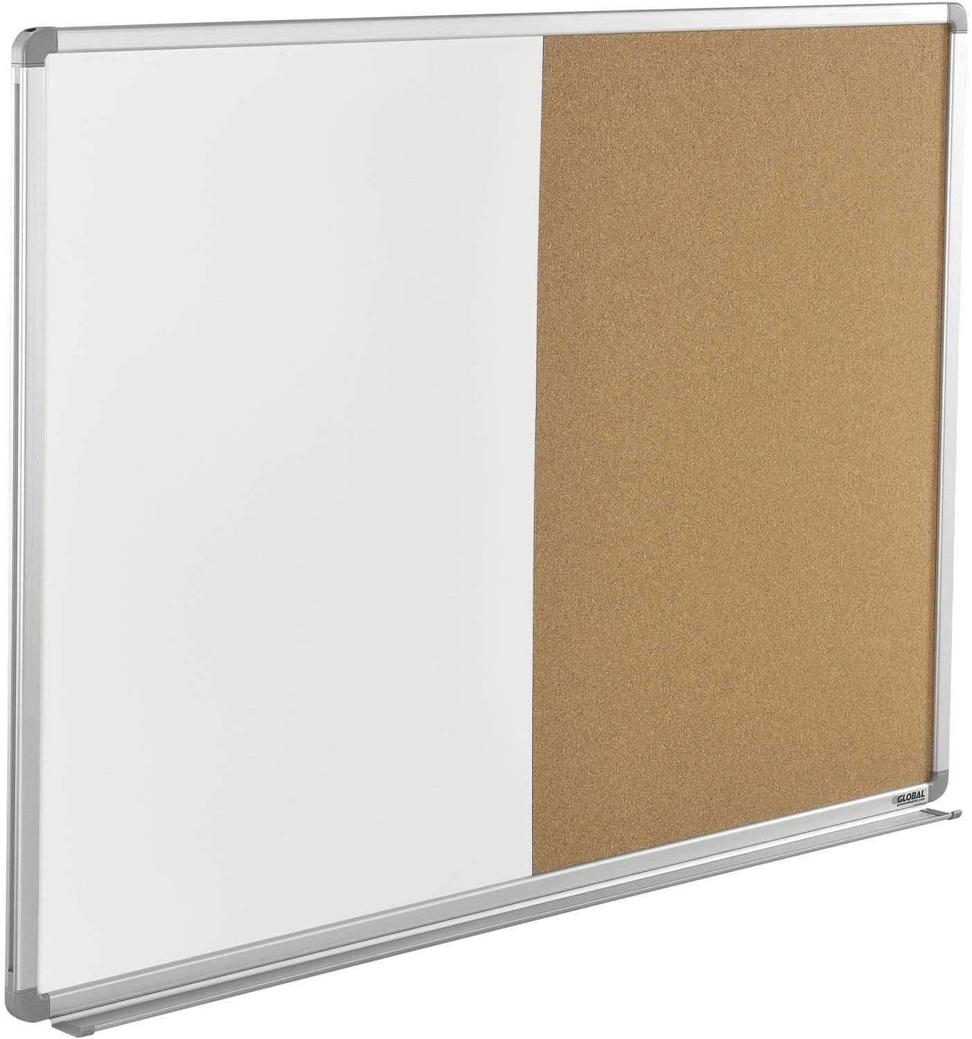 Global Industrial 48W x 36H Combination Board - Whiteboard/Cork