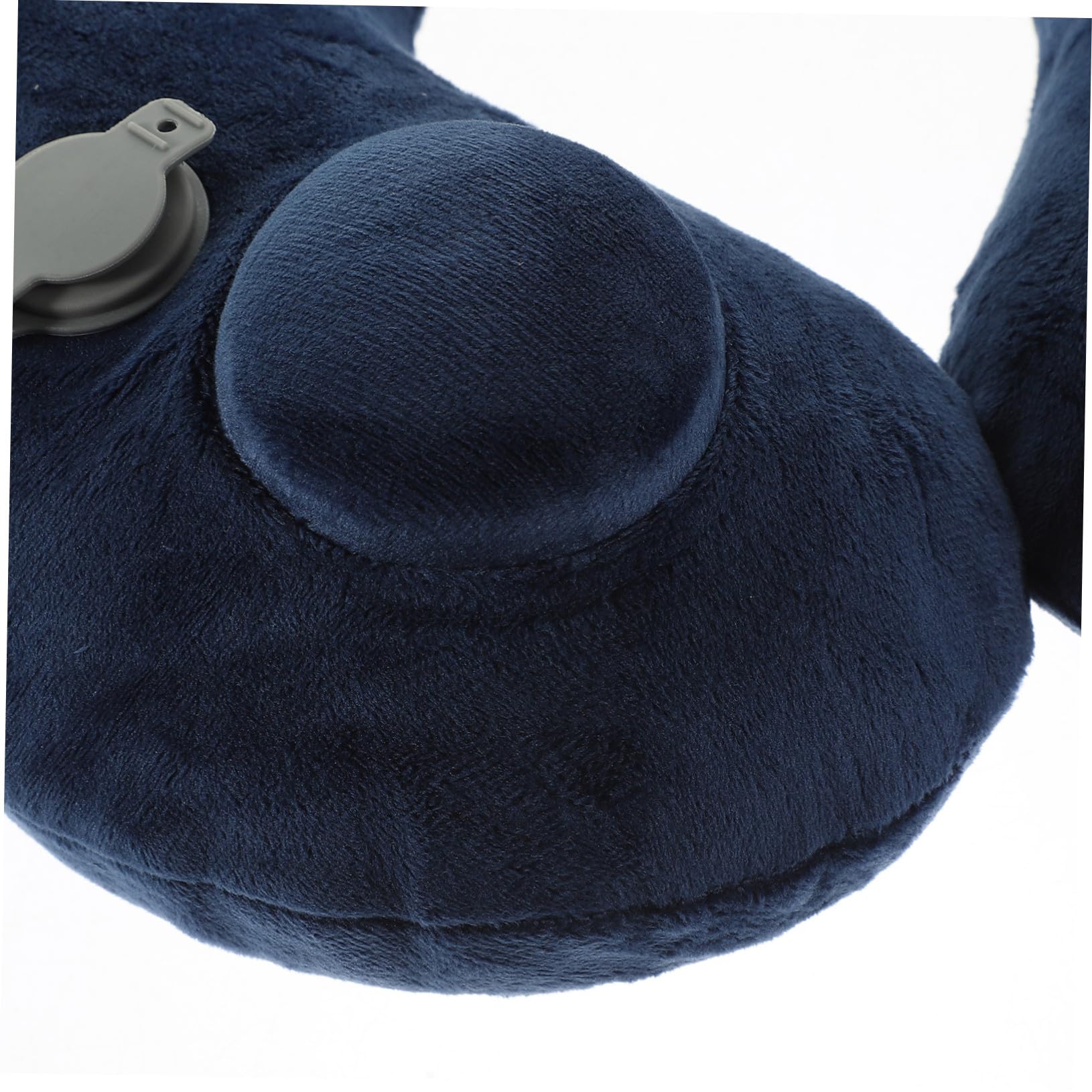 Almohada Inflable Cuello Forma Almohada de Viaje para Aviones Autobuses Trenes Hogar U Oficina Cervical Inflable Flocada Cómoda