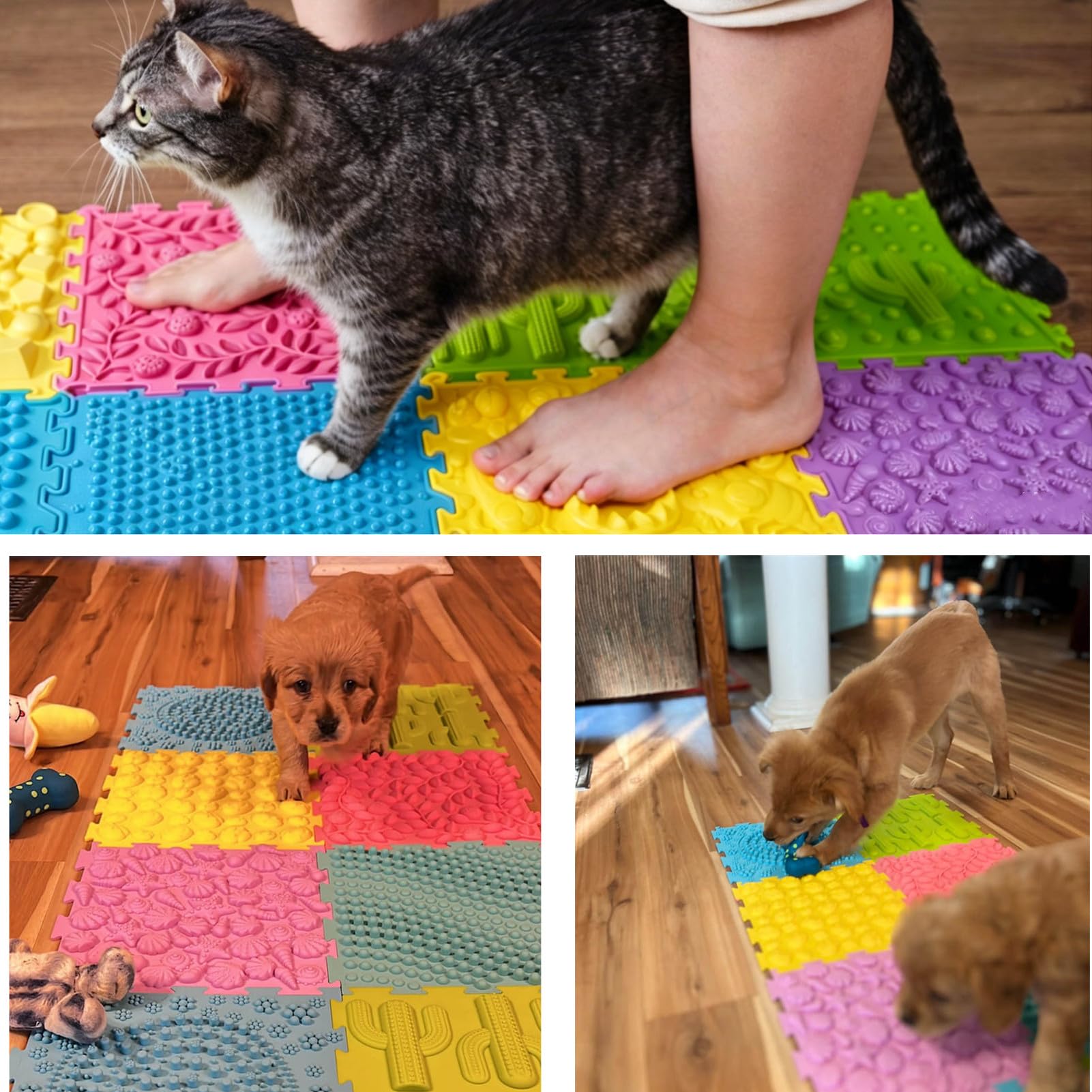 Orthopädische Sensorik Strukturmatten Bodenmatte Spielmatte Puzzlematte für taktile Wahrnehmung