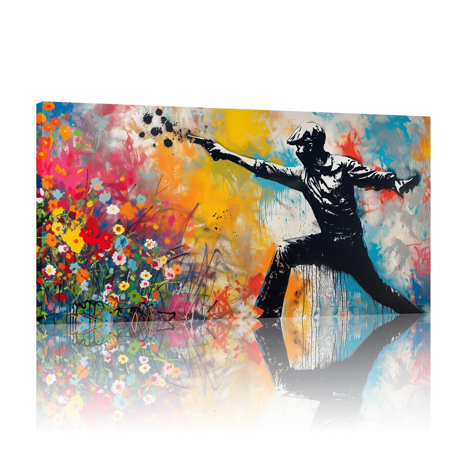 Toile d'art mural Banksy pour transformer un mur blanc triste - 7