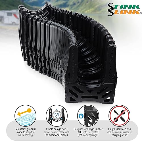 Miniatura 5 de Soporte de manguera séptica y alcantarillado RV de 20 pies - Soporte - Caddy - para todos los remolques de viaje, campistas y autocaravanas