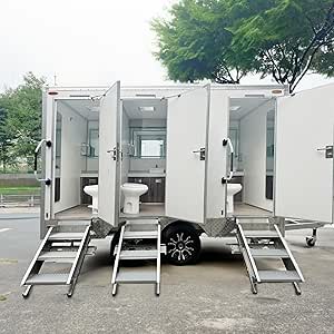Mobile Restroom Trailer With 3-Station Restroom Deposit, Luxury ...