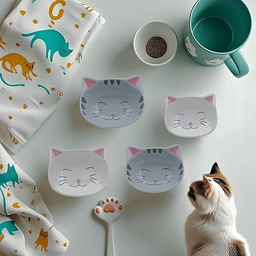 Miniatura 7 de Juego de tazas medidoras para gatos, accesorios de cocina novedosos para gatos y regalos para hornear, tazas medidoras únicas para suministros de