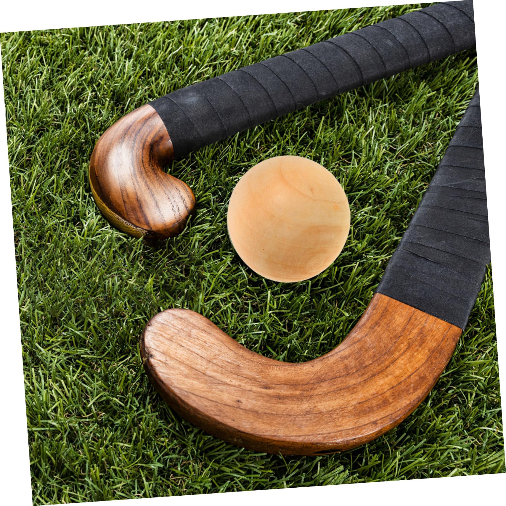 15pièce Boules De Hockey Bois Boules De Hockey Stables Et Durables pour Entraînement Extérieur sans Rebond Idéales pour Compétitions Et Jeux De Rue