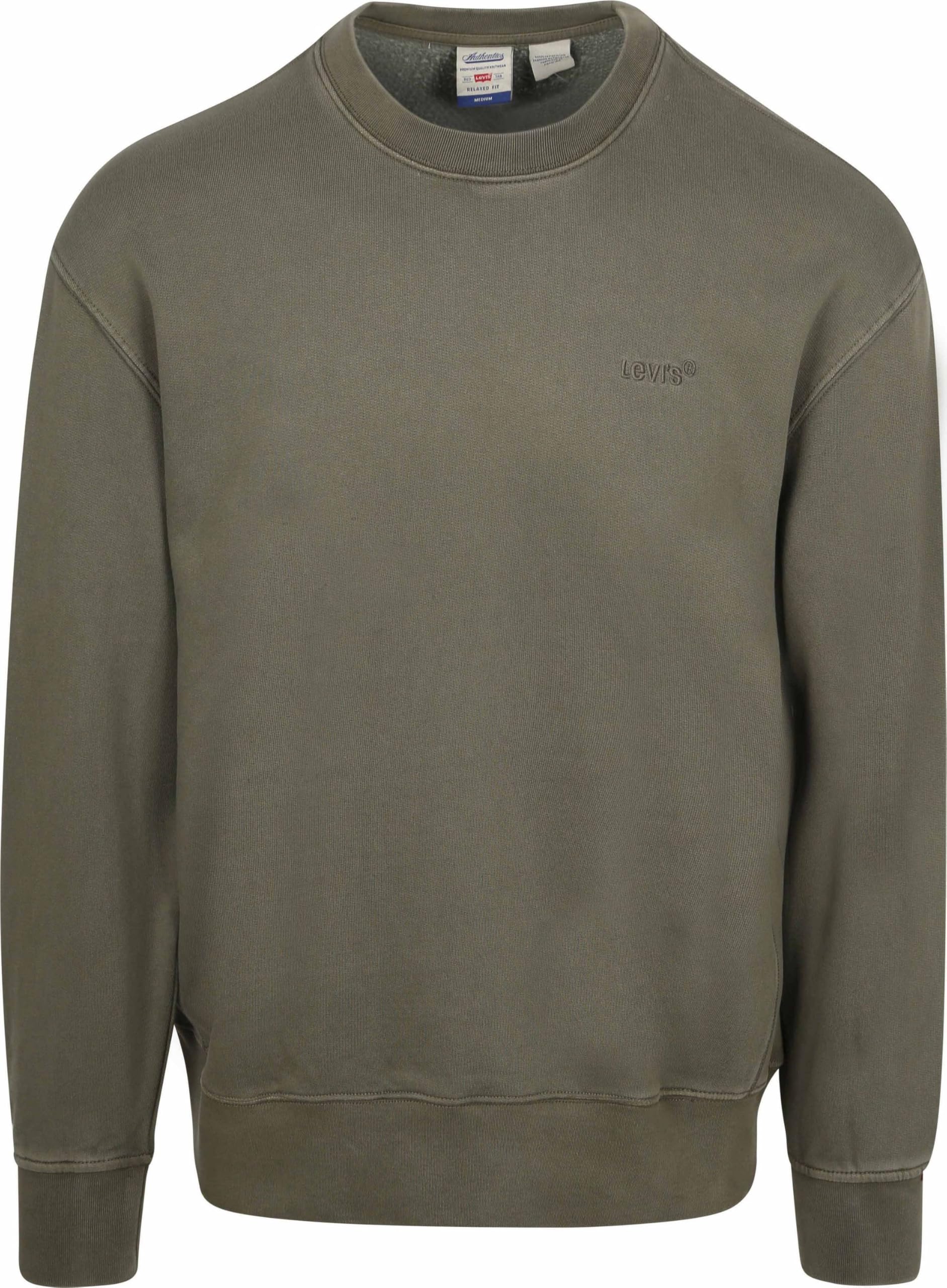 Levi's Men's Sweatshirt with Crew Neck, Relaxed Fit, Green (Kambaba), S