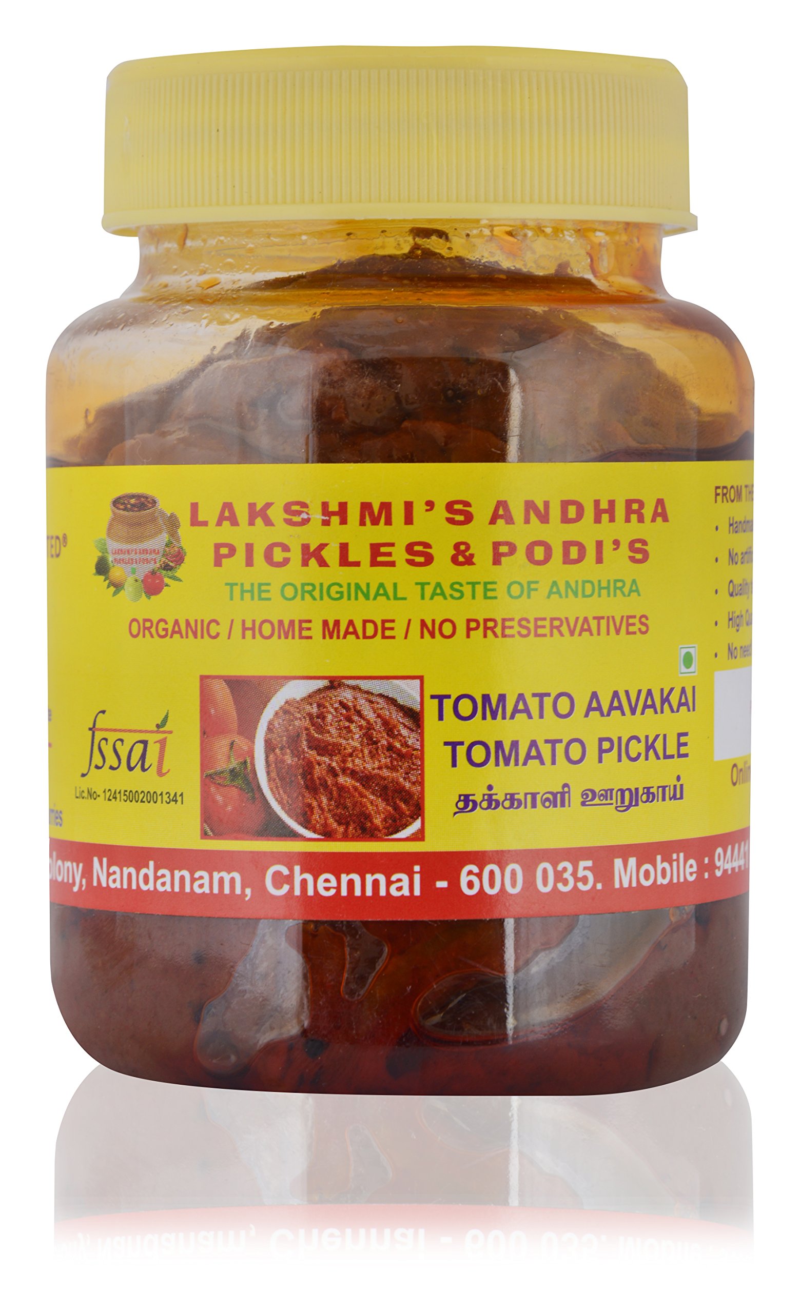 Lakshmi’s Gongura Andhra Pickles & Podis Tomato Pickle 250 Gms