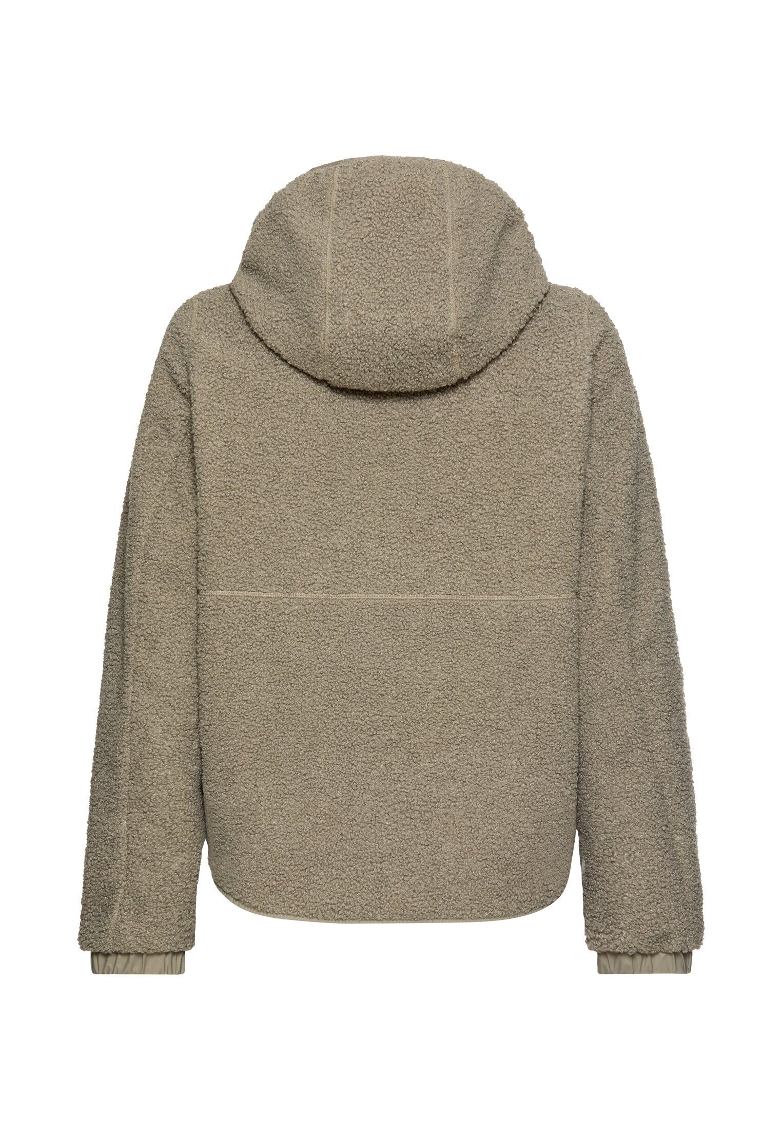 camel active Damen Polar-Fleecejacke mit Fester Kapuze
