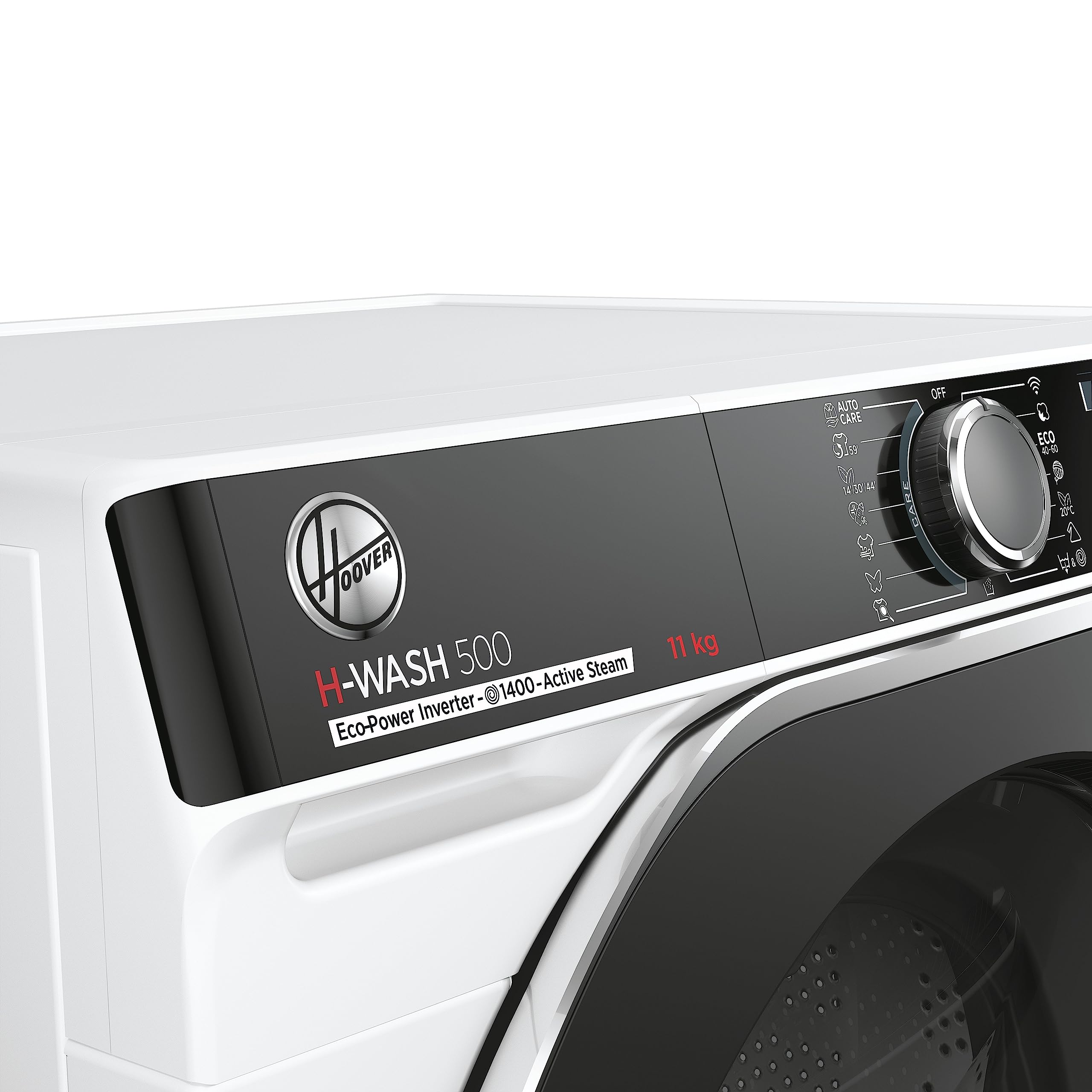 Hoover H-WASH 500 HWP 411AMBC/1-S Machine à laver, classe d'efficacité énergétique A, capacité 11 kg, moteur Eco-Power Inverter, système Power Care, système ActiveSteam/hOn, Wi-Fi + Bluetooth
