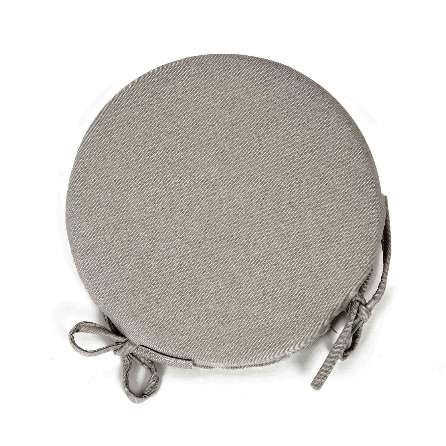 Coussins de siège ronds gris résolvant le problème des chaises dures 40x3cm